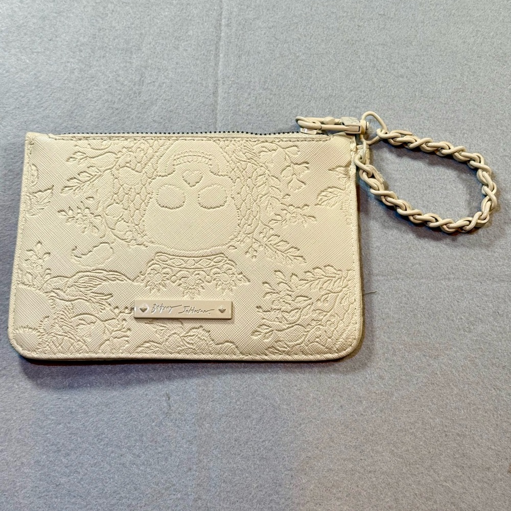 Betsey Johnson Skull Wristlet Clutch